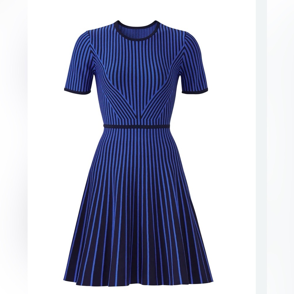 Shoshanna Knit Stripe Flare Dress